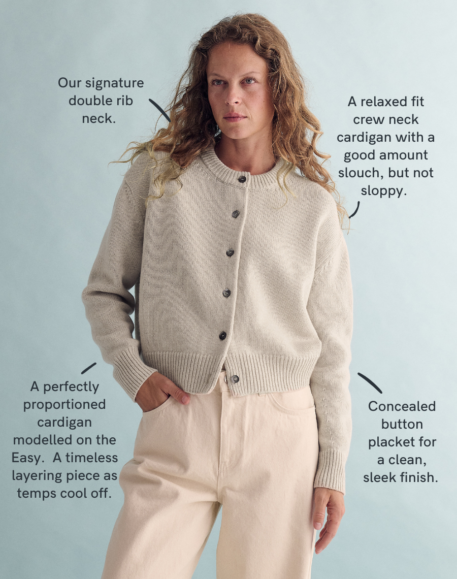 The Easy Cardigan - Lait