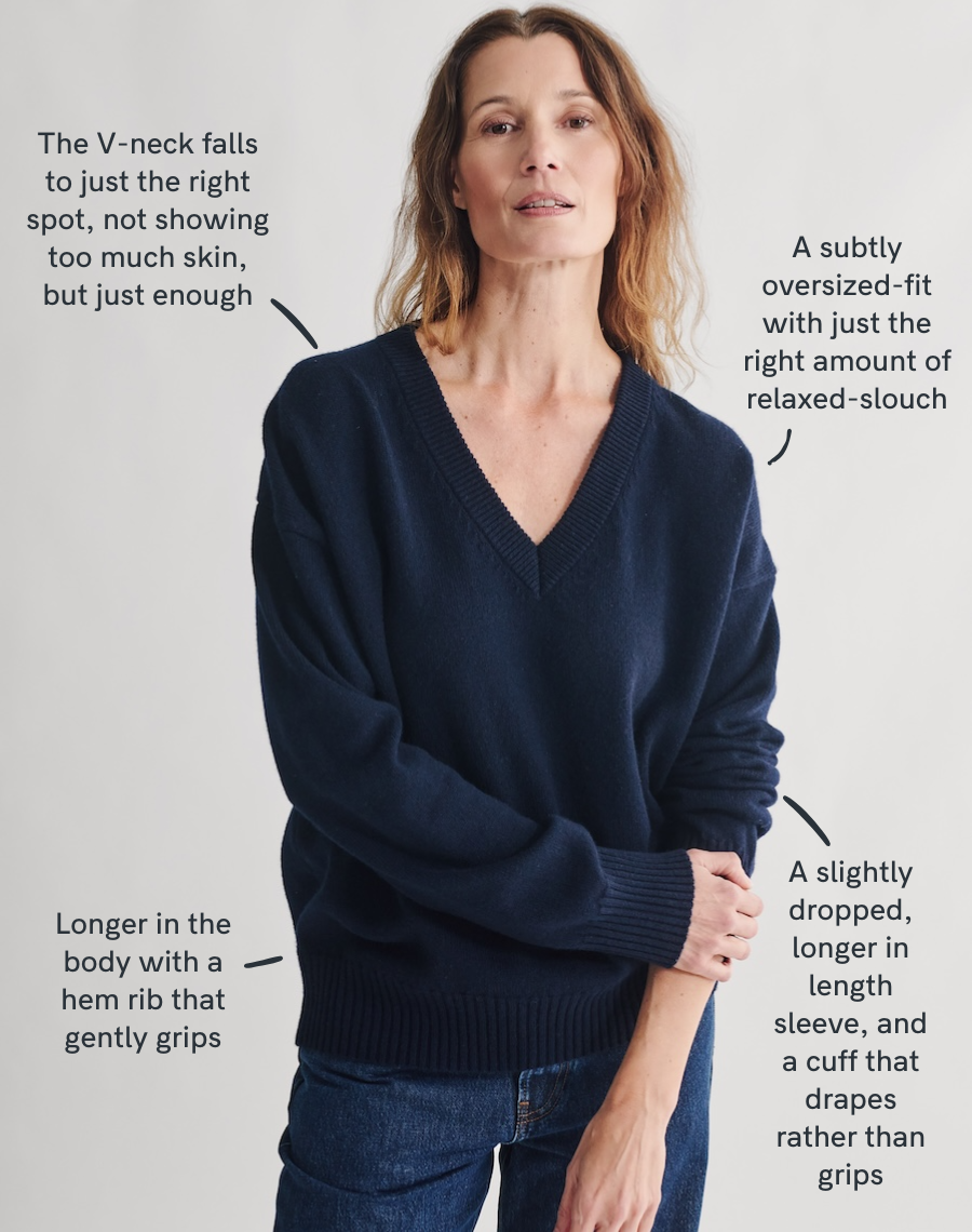 The Relaxed V - Navy