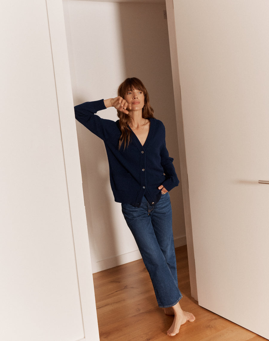 The Cardigan - Navy