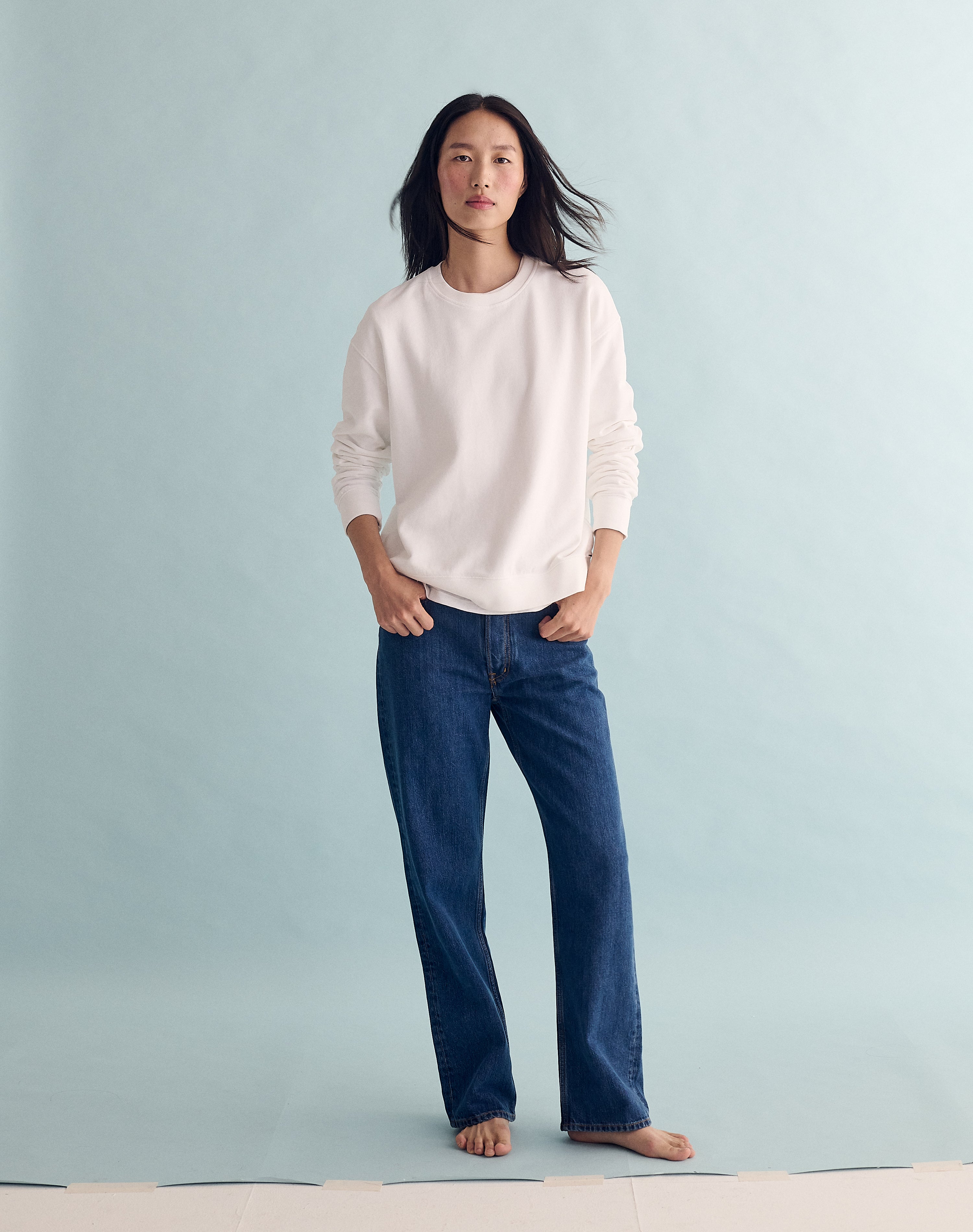 The Lived-In Loopback / Classic-Fit - White / Archive Sale
