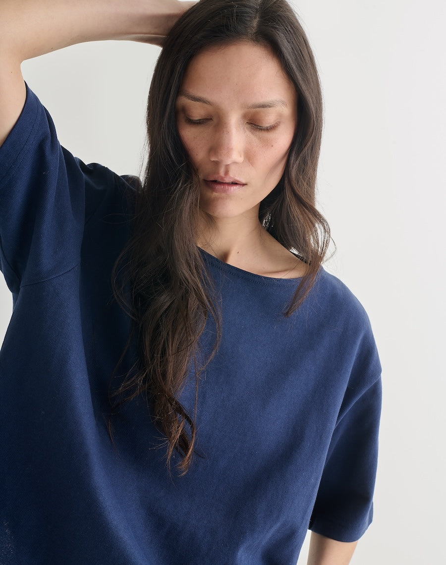 Blue Cotton Tshirt