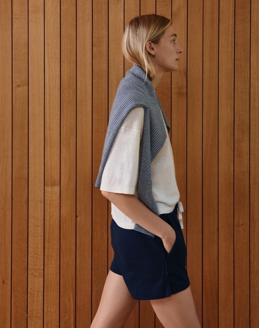 The Summer Knit Tee - Ecru / Archive Sale