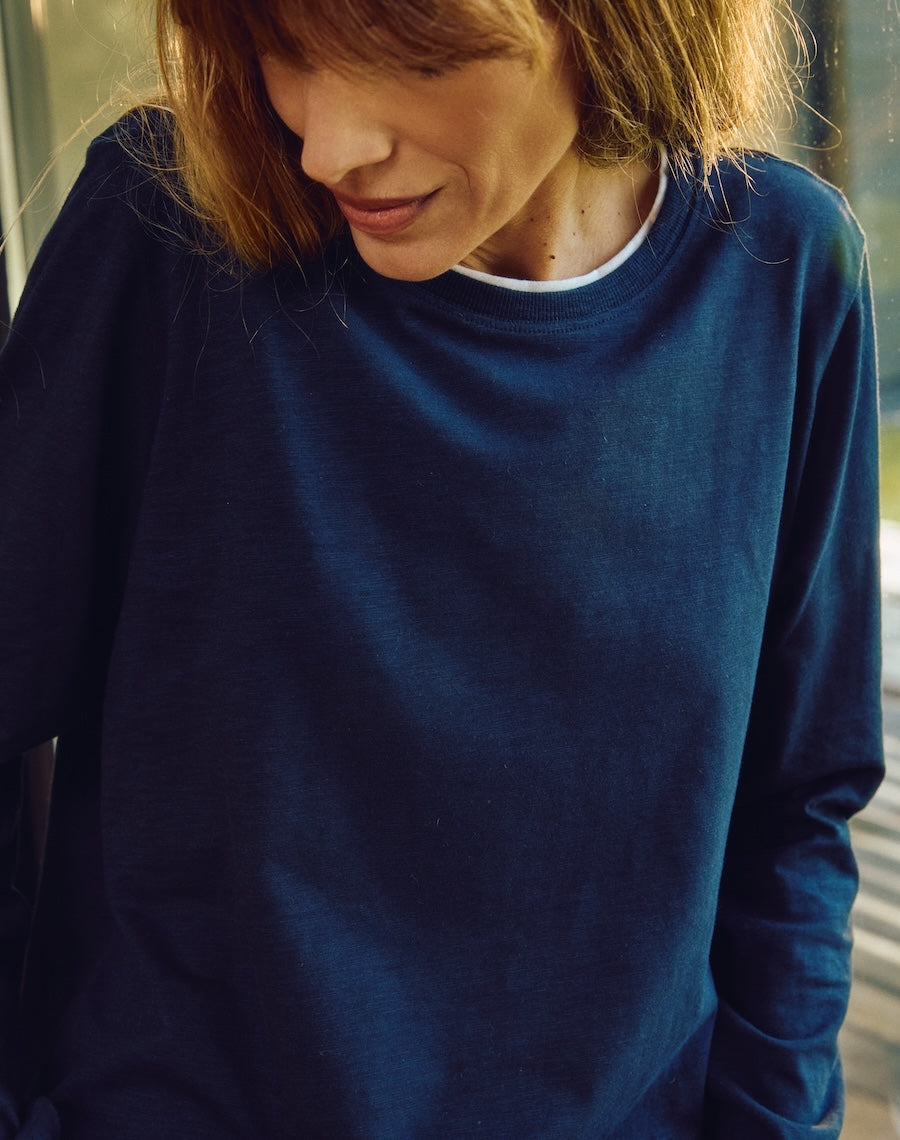 The Layered Tee / Long Sleeve - Navy