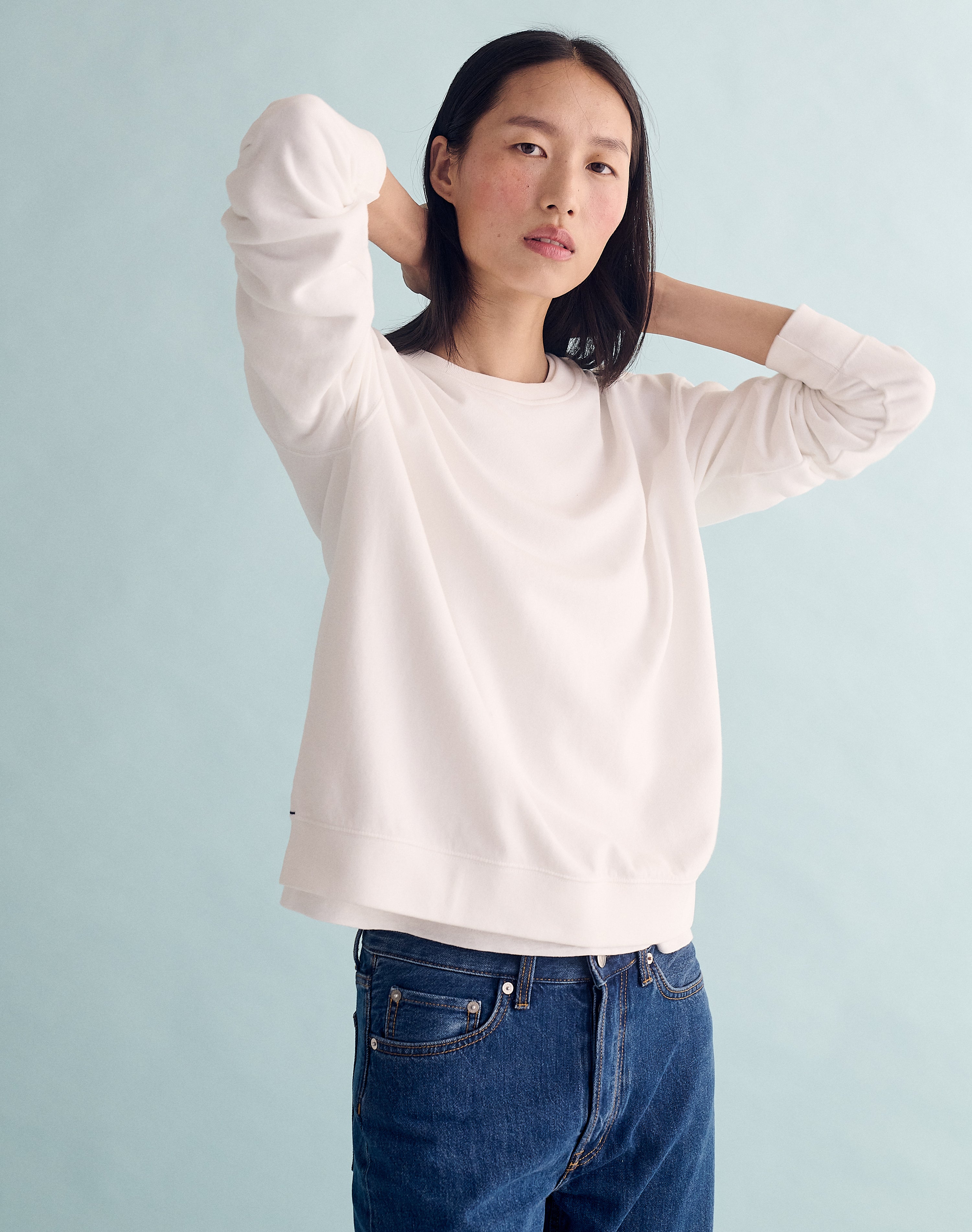 The Lived-In Loopback / Classic-Fit - White / Archive Sale