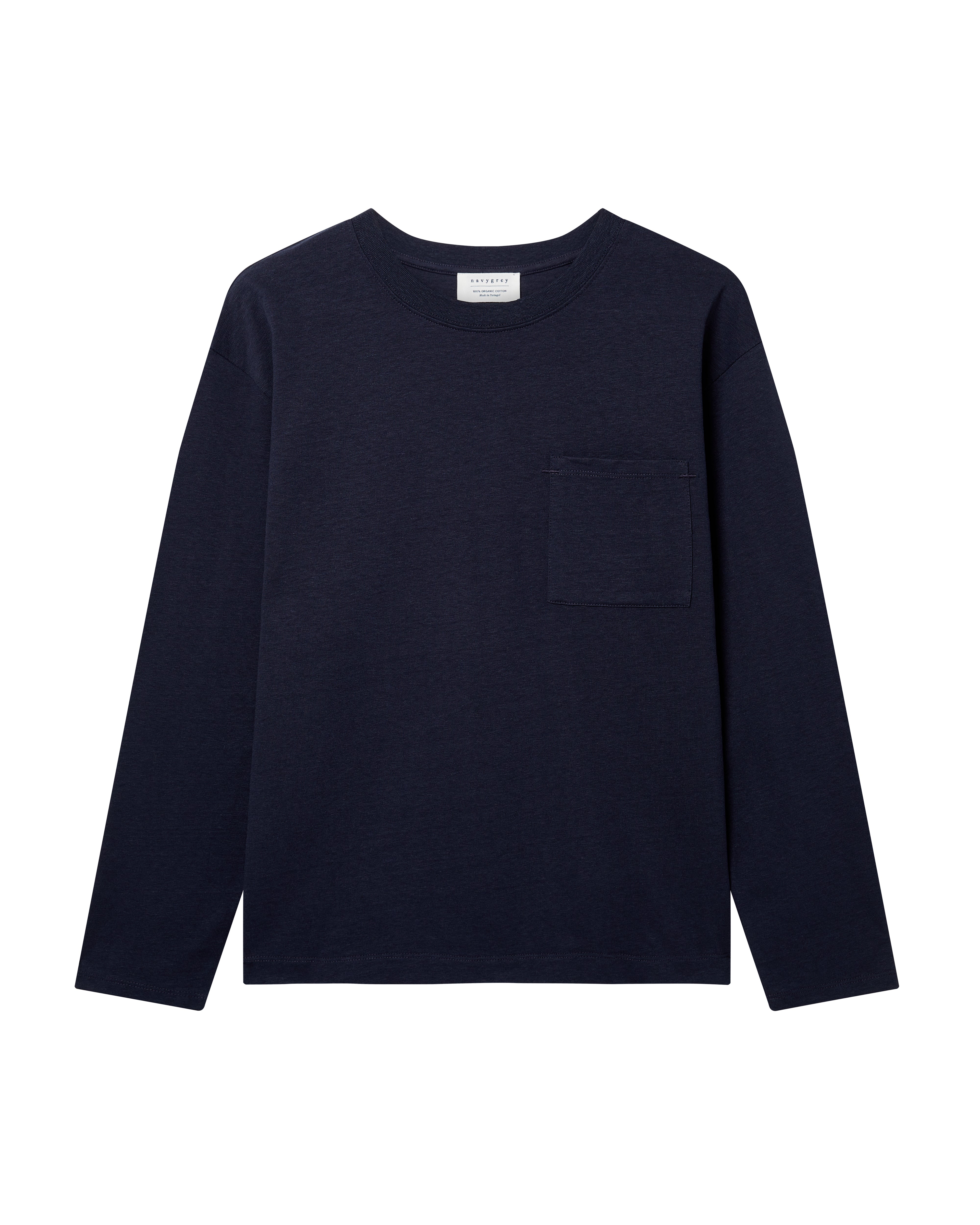 The Structured Slub / The Long Sleeve - Navy / Archive Sale