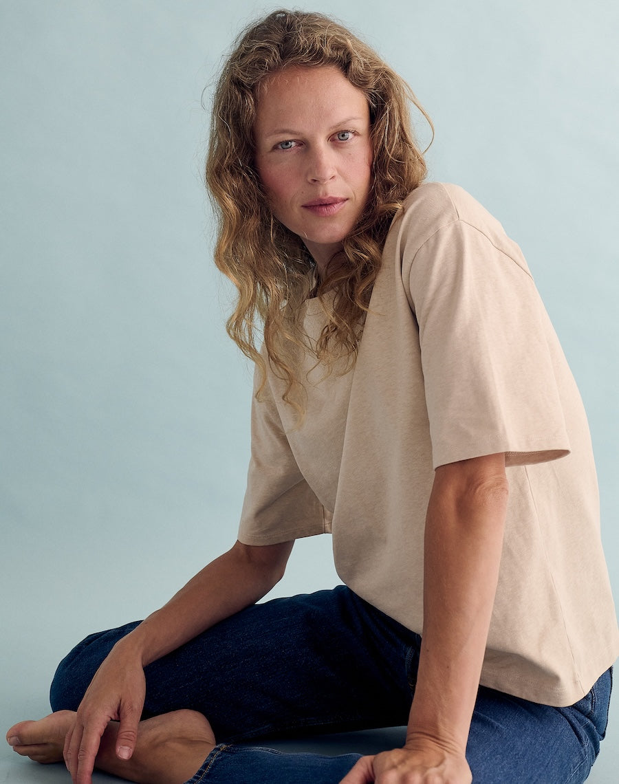 The Structured Slub  / The Short Sleeve - Marram / Archive Sale